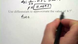 Calculus Approximating Values of Functions with Differentials [upl. by Akselaw]