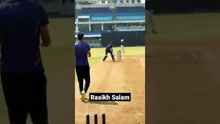 Rasikh Salams another batting video during training at KKR Academy [upl. by Beilul836]