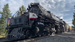 Big Boy 4014 Steam Locomotive rolls through Truckee California [upl. by Wira509]