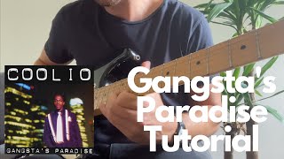 Gangstas Paradise  Coolio Guitar Loop Cover  Tutorial amp Tab [upl. by Cheyne]