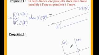 6eme cours de maths sur les propriétés sur les droites perpendiculaires et parallèles [upl. by Marcille]