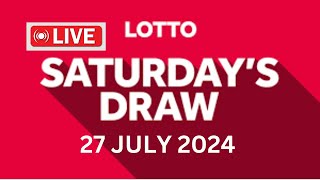 The National Lottery Lotto Draw Live Results from Saturday 27 July 2024  lotto live [upl. by Aneled]