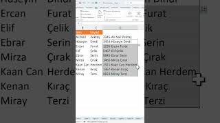 Excel’de Hücreleri Kolayca Birleştirme excelpratik exceltips exceldersleri excel exceltricks [upl. by Anema]