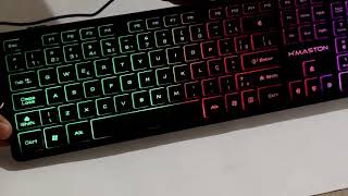 Teclado AK200 com led RGB [upl. by Bar380]