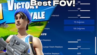 Fortnite New FOV Slider BEST OPTIONS [upl. by Xena66]