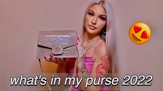 WHATS IN MY PURSE 2022  MUST HAVES [upl. by Enairb220]