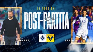 Le voci del post partita Paolo Zanetti e Suat Serdar [upl. by Krilov]