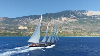 SY SHENANDOAH OF SARK  544m TownsendDowney 3 Mast Gaff Topsail Schooner  Classic Yacht for sale [upl. by Ynnelg676]