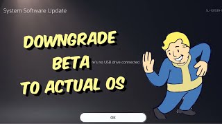 How To Downgrade From PS5 Beta To Official OS On PS5 [upl. by Kitarp863]