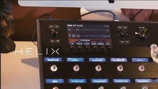 Line 6 Helix Using the AC30 Tone w Michael Paynter [upl. by Yarg]