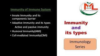 Immunity  Different types of Immunity  Innate Immunity  Adaptive Immunity [upl. by Cordie]