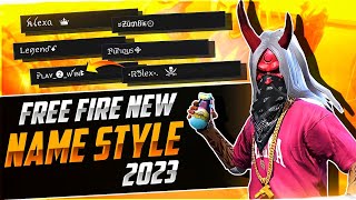 Free Fire Stylish Name Design With Unique Fonts  Stylish Numbers For Free Fire Name [upl. by Benildis676]