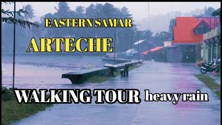 Place of arteche Eastern Samar Philippines walking tourheavy rain January 112023 [upl. by Elvia]