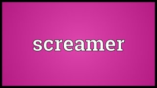 Screamer Meaning [upl. by Ynneb182]