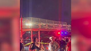 ‘It was nerveracking’ 12 people injured after bleachers collapse at Kendall County Fair Grounds Sa [upl. by Mayyahk]