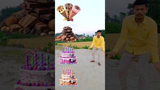 Birthday cake to icecream catbury Popcorn Good day magic video [upl. by Darum]