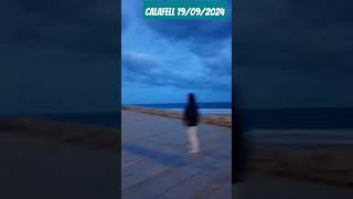 Calafell by night calafell beach travel waves españa [upl. by Eeima]