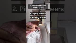 5 ways to Finish off Raw Edges or Seams Sewingtricks [upl. by Annayram]