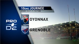 J1O PRO D2  OYONNAX vs GRENOBLE  Le match en bref [upl. by Akemehs]