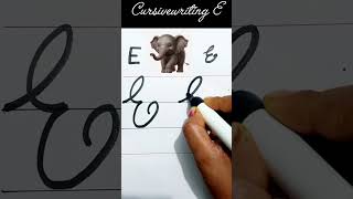 Cursivewriting AtoZ CursiveEHow to write CursiveE viralshorthandwriting writingcapitalletters [upl. by Marienthal]