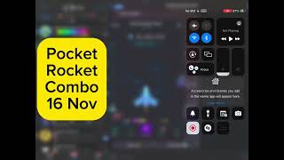 Pocket Rocket Daily Combo 16 November  Pocket Rocket Game 16 November Combo  pocket rocket today [upl. by Andrew380]