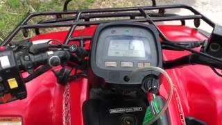 Honda Fourtrax Es 350 4x4 test drive [upl. by Ramaj816]