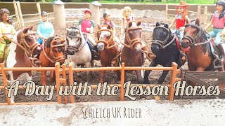 A Day With the Lesson Horses  Schleich Horse Movie  Lakeside Equestrian Centre Series  Ep 1 [upl. by Fagen155]