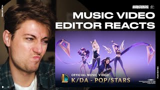 Video Editor Reacts to KDA  POPSTARS ft Madison Beer GIDLE Jaira Burns [upl. by Manvel]