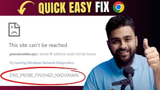 2024  Easily Fix DNSPROBEFINISHEDNXDOMAIN Error in Chrome [upl. by Jamnis471]