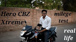 Hero CBZ Xtreme mileage test [upl. by Krystle]