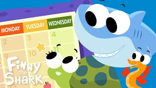 Days Of The Week  Kids Song  Finny The Shark [upl. by Crane]