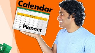 Kick start the year with this AWESOME Calendar amp Planner Excel template [upl. by Maryjo954]