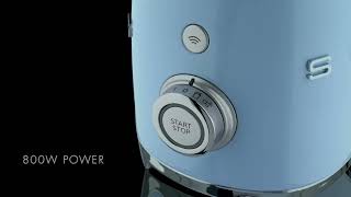 SMEG  Blender 15l 800w bleu  blf01pbeu chez NouveauxMarchandscom [upl. by Wilen289]