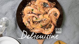 Delicuisine Rezept Crevetten in der Glut [upl. by Arbmahs]