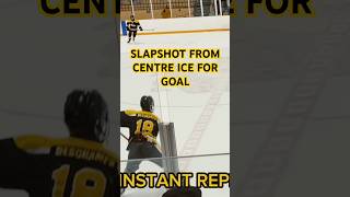 GOAL Slapshot From Centre Ice Red Line For Goal Hockey U16 IceDogs 18 Deschamps [upl. by Trautman]