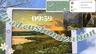 IPAD CUSTOMIZATION COTTAGECORE IOS 17 [upl. by Franny]