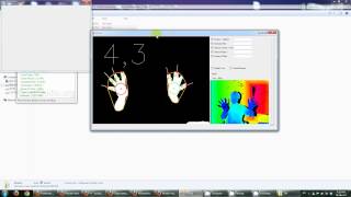 Hand Tracking Finger Tracking Kinect OpenNi EmguCV OpenCV [upl. by Sherline891]