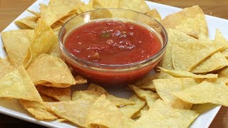 How to Make Homemade Tortilla Chips 2 Ways  Easy Tortilla Chips Recipe [upl. by Horne489]