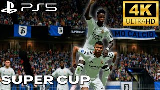 EA FC 25 Manager Career Gameplay Super Cup Real Madrid vs Bergamo Calcio PS5 4K [upl. by Eissert]