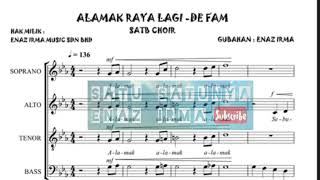 Alamak Raya Lagi  De Fam  SATB Acapella Choir [upl. by Alvar]