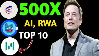 Top 10 AI Meme DePIN RWA DeFi amp Layer 1 Altcoins to 500x in 2025  Huge Gains [upl. by Tutt]