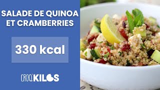 Salade de quinoa et cramberries  CroqKilos [upl. by Norahc]