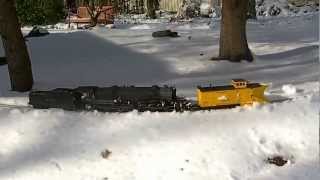 Plowing Snow  G Scale [upl. by Ardnued]