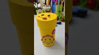 cute box paper craft idea for kids easy craft using bottle  viralshort diy kidscraft trending [upl. by Arhna]