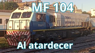 LOCOMOTORA MF 104 maniobrando en ONCE [upl. by Alimrahs]