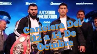 Hándicap Box Cartelera De BOXEO del 12 a 14 de OCTUBRE Artur Beterbiev vs Dmitry Bivol y Mas [upl. by Atsylac96]