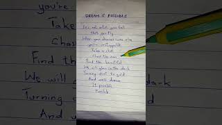 Delacey  Dream It Possiblelyricsshorts dreamitpossible lyrics [upl. by Emmer136]