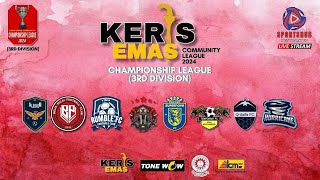 KERIS EMAS COMMUNITY LEAGUE  CHAMPIONSHIP LEAGUE  3RD DIV  AL SALAM FC II VS TEMPORARY FC [upl. by Milt]