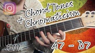 1 Minute Monday  Arpeggios  Chromaticism To Navigate A7  D7 [upl. by Cire]