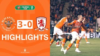 Highlights  Blackpool v Middlesbrough [upl. by Meil]